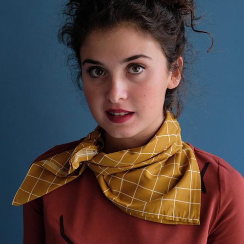Crespino foulard senape