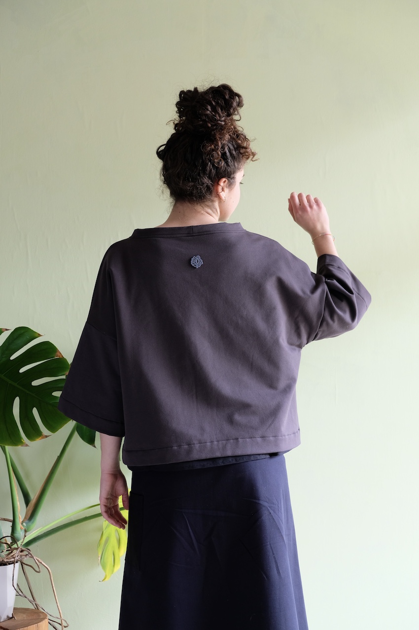 Piperita felpa grigio piombo - immagine 3